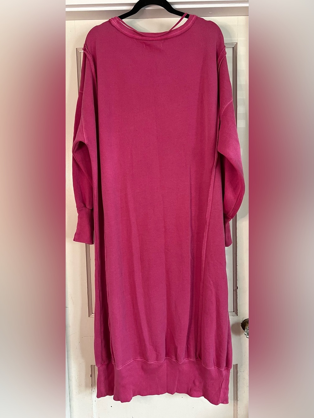 Free People We The Free Camden Maxi Sweatshirt in Beetroot Size XS NWT - Picture 7 of 13